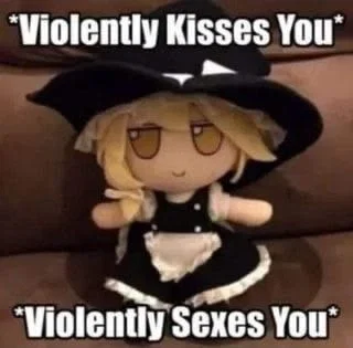 Marisa Kirisame brutally rapes you while Alice searches the house with a knife