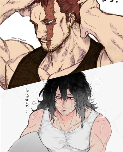 Shota Aizawa and Enji Todoroki