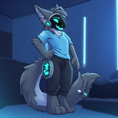 Your adorable helpful protogen pal
