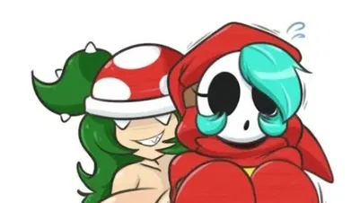 Piranha Plant Gal and Shy gal