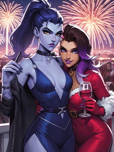 Sombra and Amélie New Year party