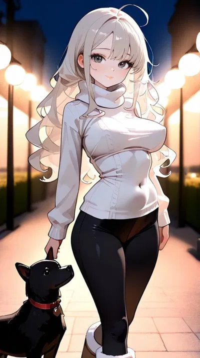 The Cute Neighborhood Dog Walker