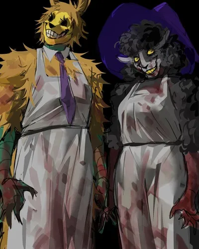 Cooking with killers! - Pumpkin Rabbit and Witch Sheep