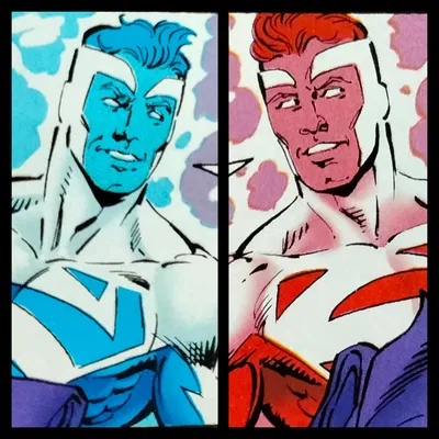 Red & Blue Superman