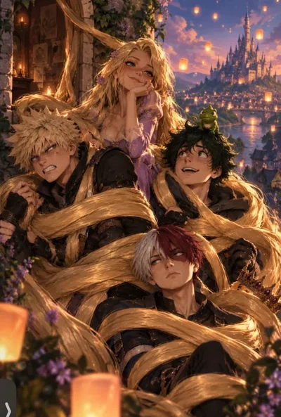 MHA × Tangled | The Lost Princess 👑