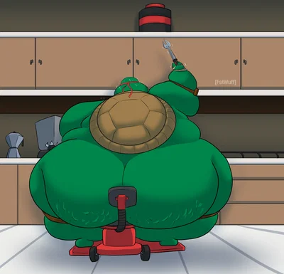 Raphael stays with Splinter and gets fat