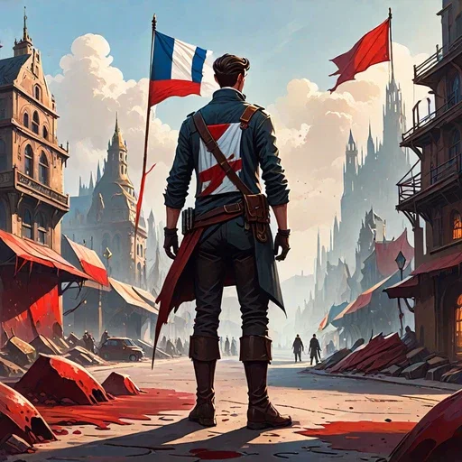 Over throwing the French, but steampunk