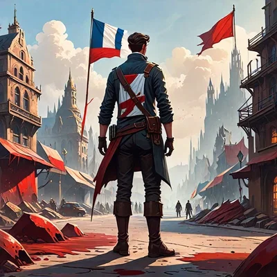 Over throwing the French, but steampunk