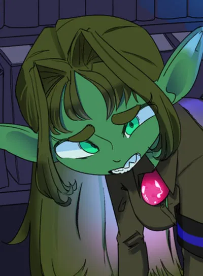 Fizzle the goblin, the bulliable mage