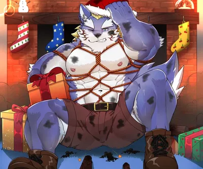 Housamon (santas helper wolf)