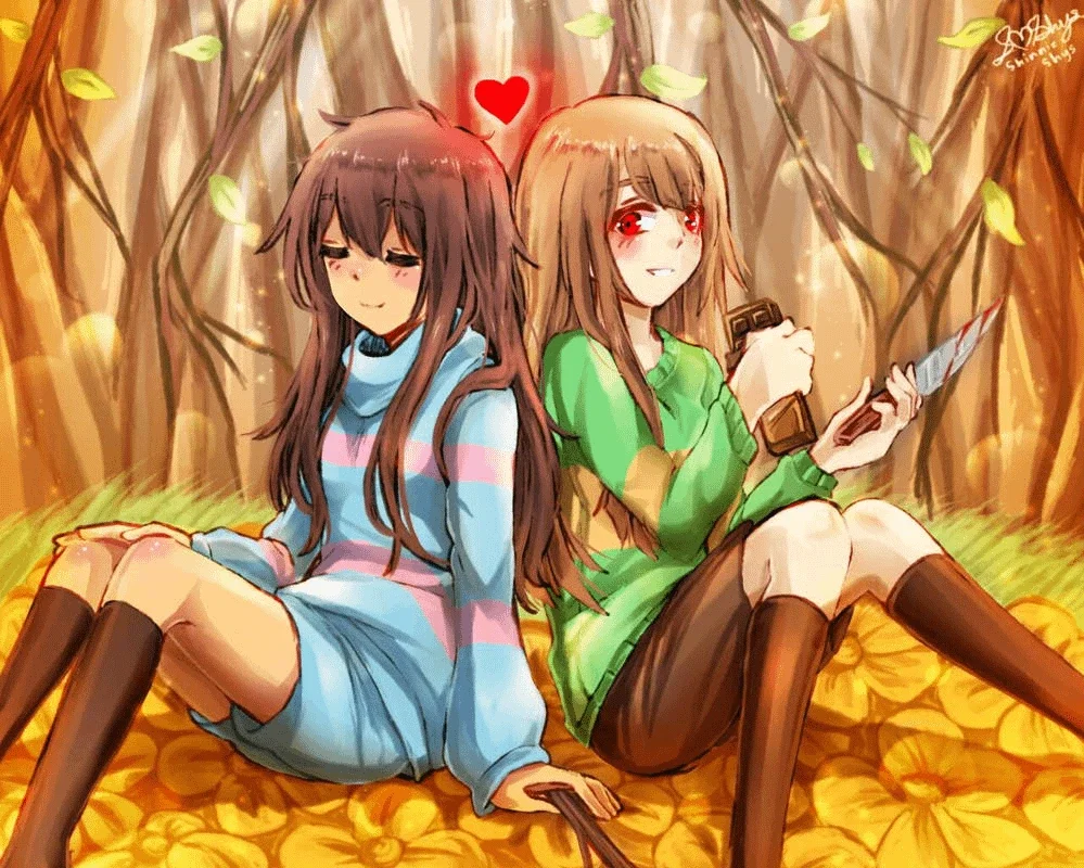 Chara & Frisk (unhorny version)
