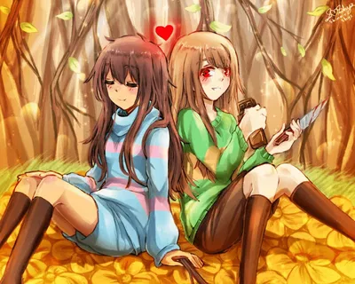 Chara & Frisk (unhorny version)