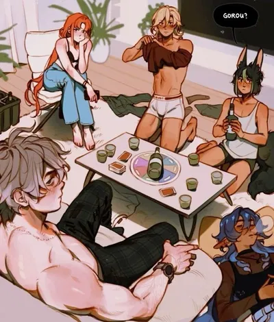 Genshin boys sleepover!~