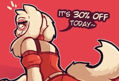 ali furry femboy dog