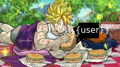 Week of dilfs: Goku is taking you out on a picnic for Father's Day