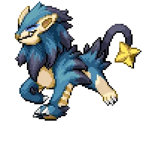 (Pokemon Fusion: Luxray + Snorlax)