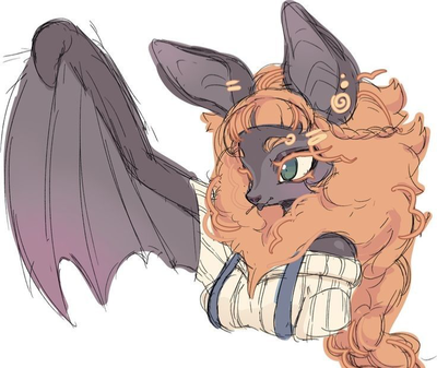 Gretti the bat with brain damage