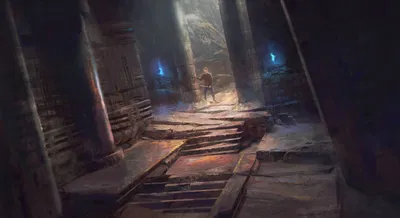 Trapped in a dungeon.