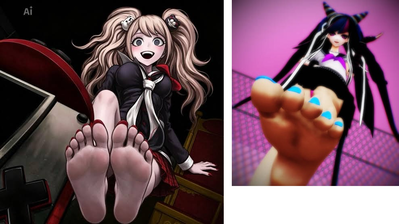 Ibuki & Junko – Double Footjob Beef