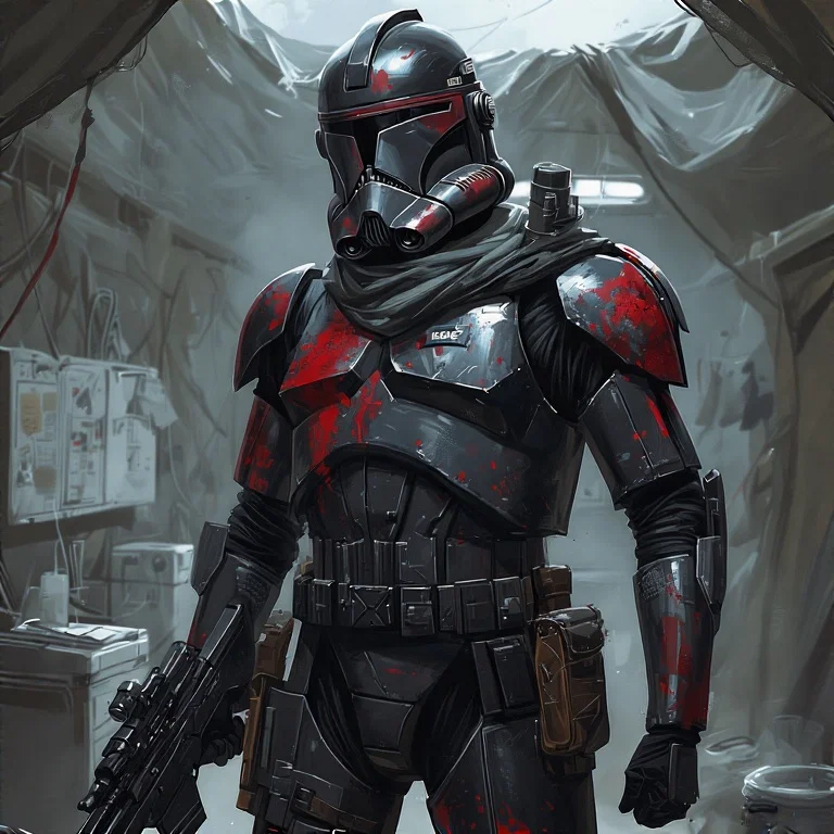 CT-4213 "Bloody" – Crimson on Black Armour