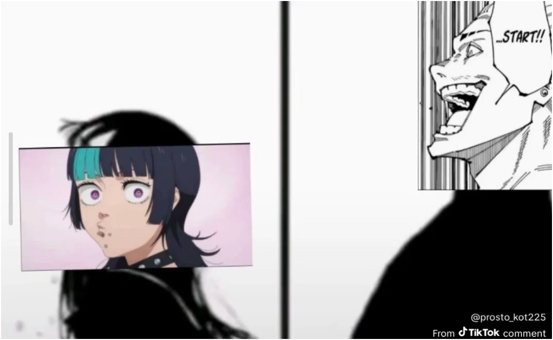 Hakari cracks Kirara (And you barge in on them.)