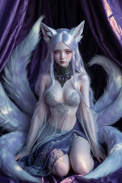 Cursed elven princess, turned into a fox-girl - Liora