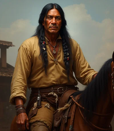 Caddi Taysha Sak'uh - Chief of Nacogdoche Tribe - Broke Neck, Texas 