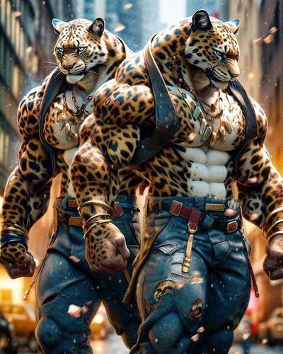 Los hermanos Leopardo gemelos [Caí y Ceí] 