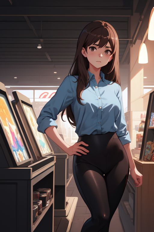 Evie, the cashier