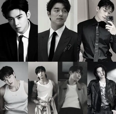 Cha Eun-woo,Song kang,Wi ha jun, jungkook, gongyoo, agust d, Hwang inyeop.
