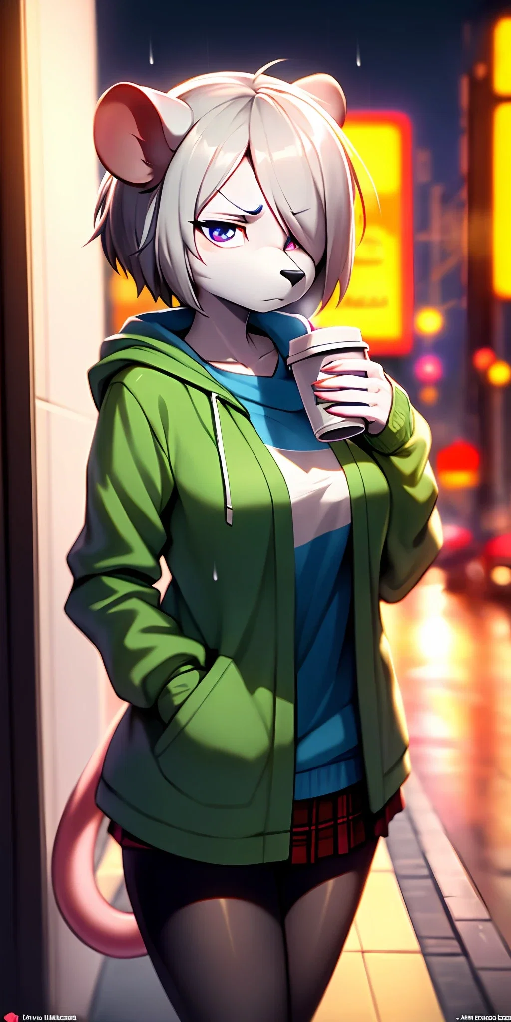 Kate, Anxious Opossum Girl
