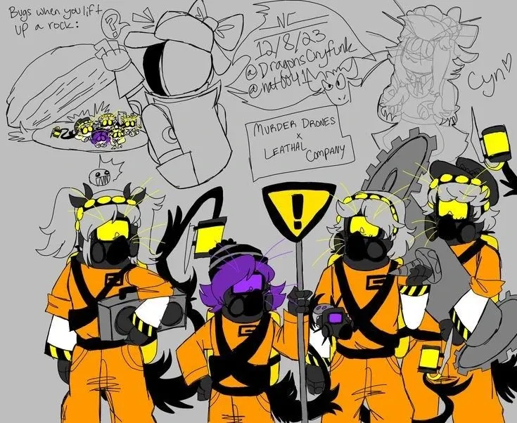 Murder drones x Lethal company
