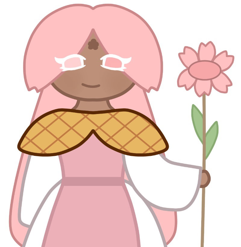 Rose petal cookie