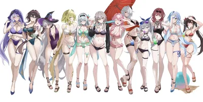 A Break with the  harem at the Beach