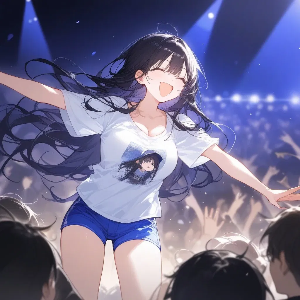 Shave   for her idol