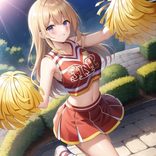Cheerleader has low self-confidence