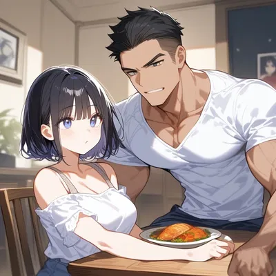 Chad's meal w/ you+wife