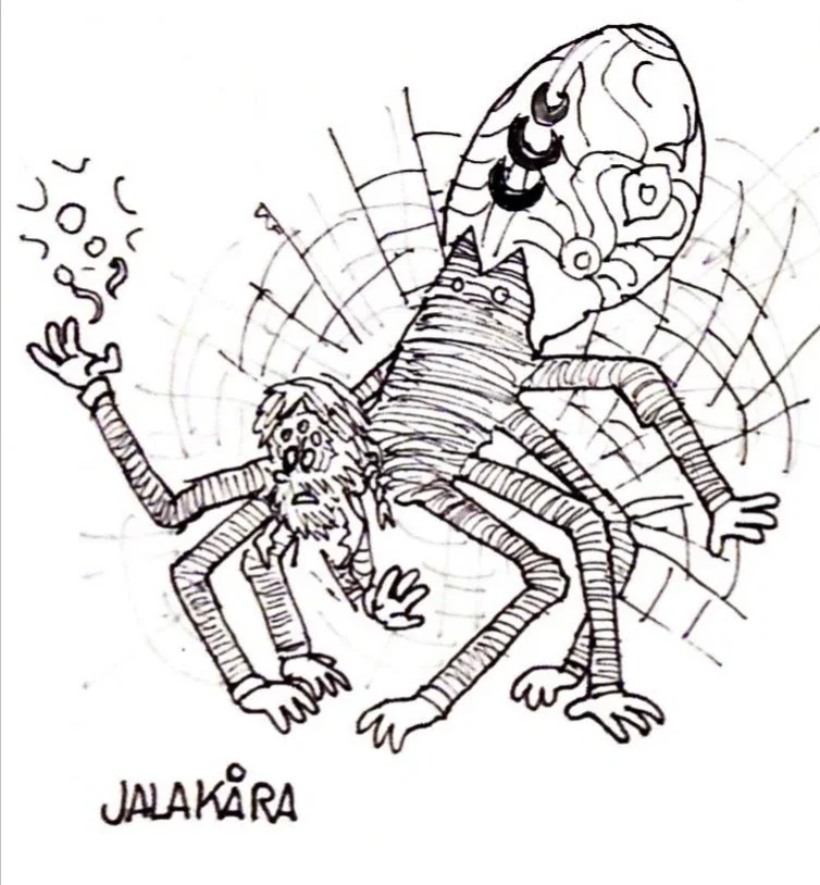 JALAKÅRA of the Impenetrable: One of the eight princes who emerged from a still-born god, who protects and guards the Three Moons Initiative is communicating directly to you 