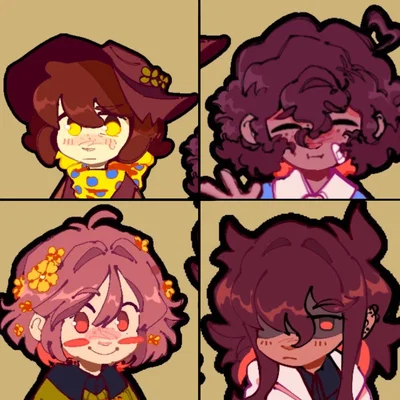 ❤️🖤Kris~Chara~Frisk~Clover💜💛