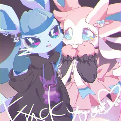 Glaceon and Sylveon