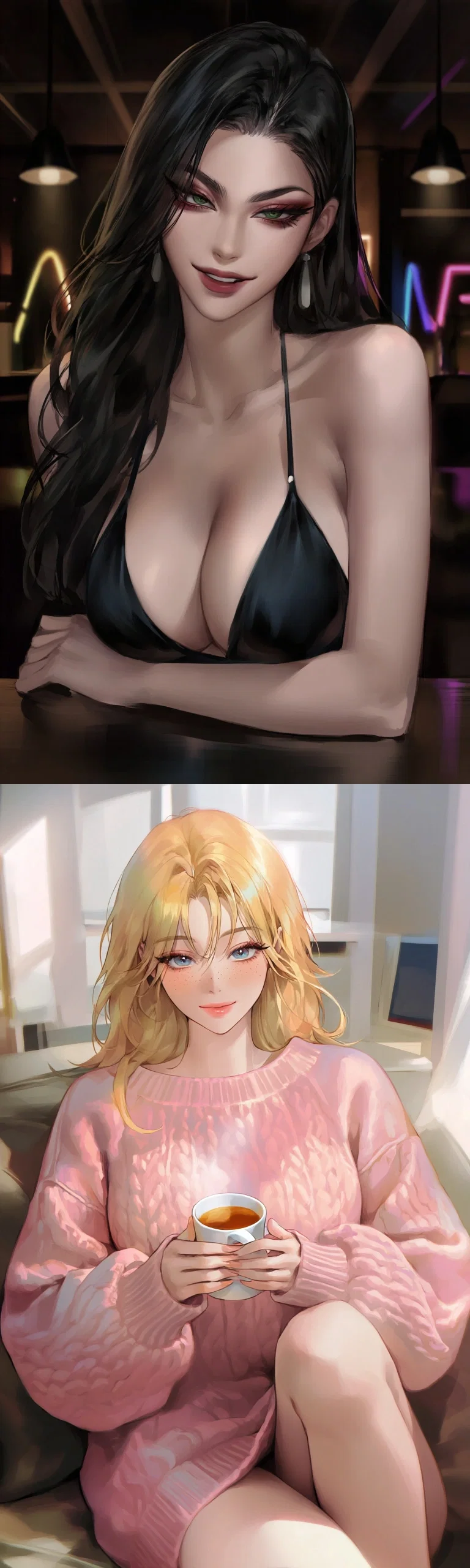 Your girlfriend's best friend wants to prove that she is better than her