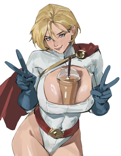DC | PowerGirl’s hands free drink?