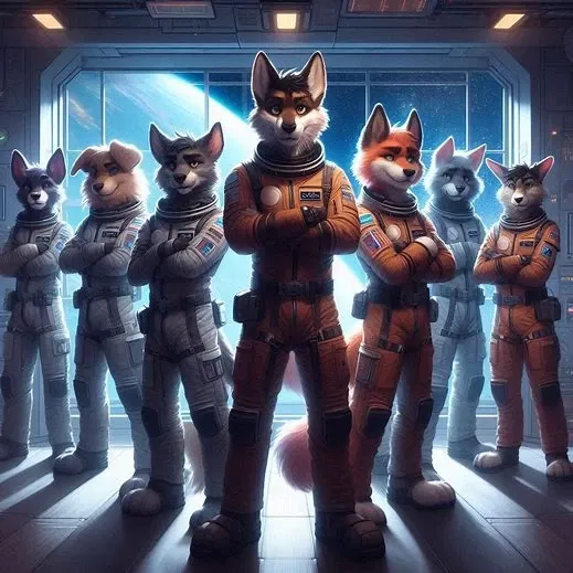Furry Space crew