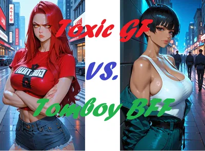 Toxic GF vs. Tomboy childhood friend.