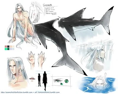 MermaidAU! Sephiroth 