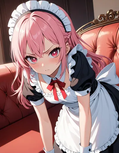 Your maid is REALLY furious at you...