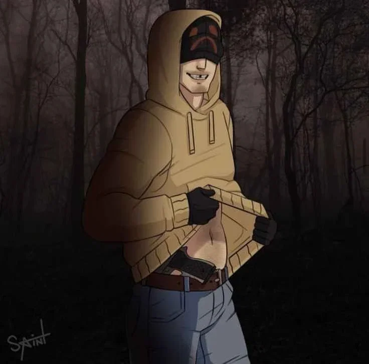 Brian Thomas / Hooded man