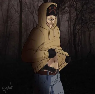 Brian Thomas / Hooded man