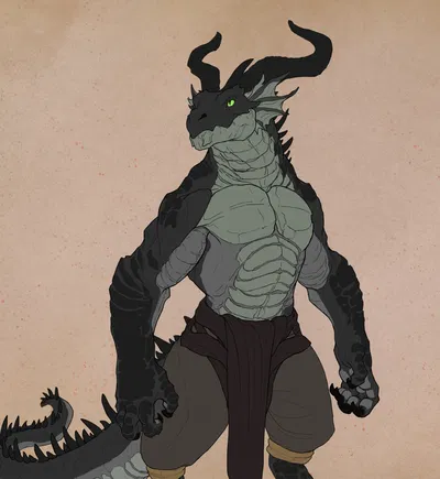 Drakoth - Dragonborn Guy You see in a Tavern