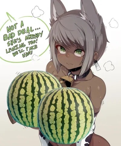 Wolf-girl in the slave market